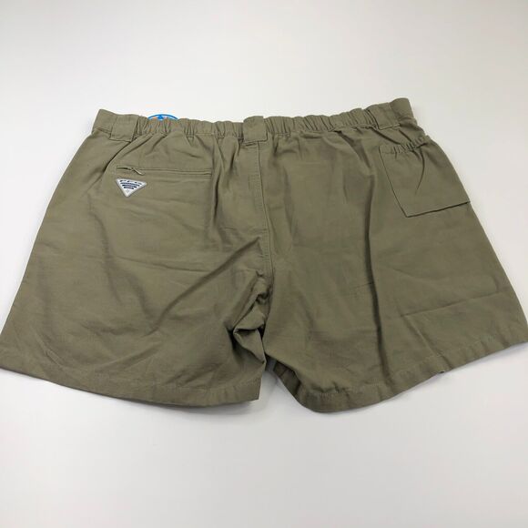 Columbia NEW 2X (Fit 42W) Outdoor Hiking Trek Trail Cargo 6" Shorts Beige - Picture 1 of 8